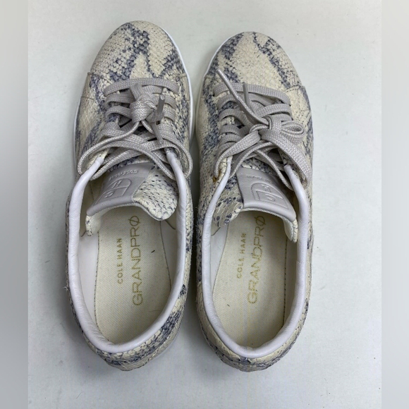 Cole Haan Grandpro Women's Sneakers Shoes Snake Skin Laced Up W14594 Size 8B - Picture 3 of 8